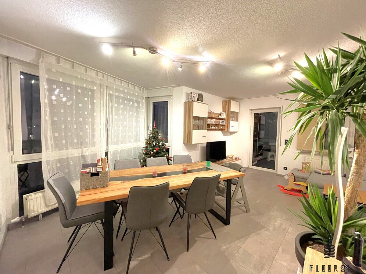 Gepflegte 3-Zimmer-Wohnung mit Terrasse und Gartenanteil